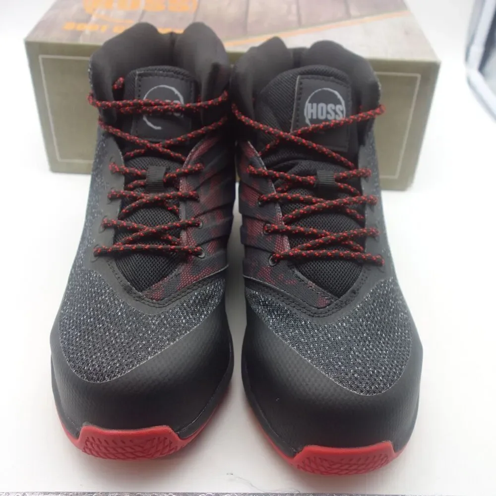 NEW Hoss Boots Rim Fly Black Red High Top Composite Toe Men's 11